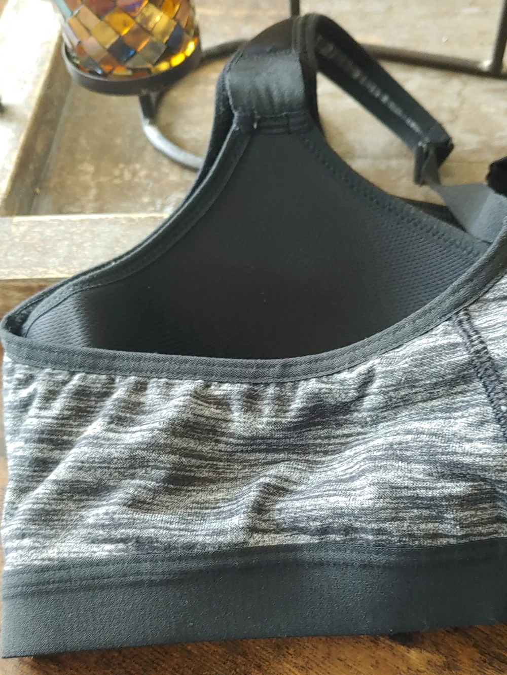 Victoria's Secret Sport 36B Sexy Heatherd Grey Sports Bra Built In Bra